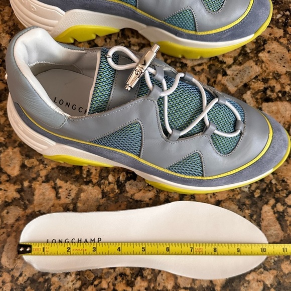 Longchamp Freeminder Blue Tennis Trainers - Picture 12 of 12